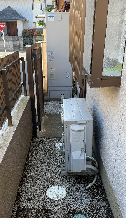 三菱エコキュートSRT-HPT37N5からダイキンエコキュートEQA37YV｜エコキュート交換工事｜埼玉県北本市西高尾