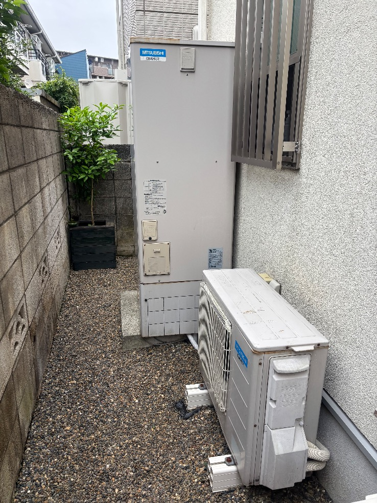 三菱エコキュートSRT-HPT37W5から三菱エコキュートSRT-S466｜エコキュート交換工事｜東京都練馬区早宮