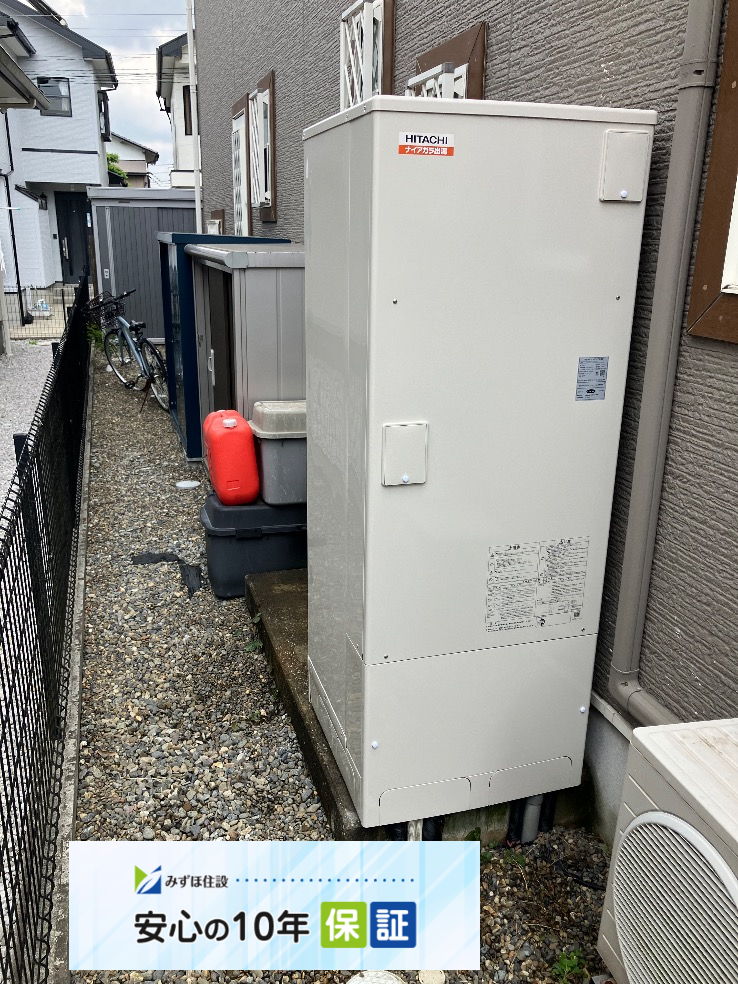 長府エコキュートET-3738GPXHから日立エコキュートBHP-F37XD｜エコキュート交換工事｜千葉県市原市椎津