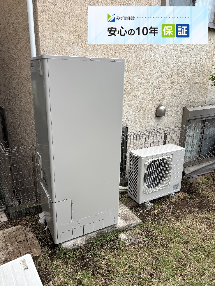 三菱エコキュートSRT-HPT37W8から三菱エコキュートSRT-S376｜エコキュート交換工事｜神奈川県横浜市南区六ツ川