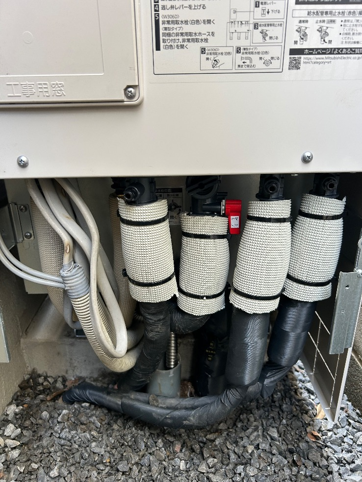 サンデンエコキュートEB-U37QTA6から三菱キュートSRT-S376UZ｜エコキュート交換工事｜東京都足立区江北｜