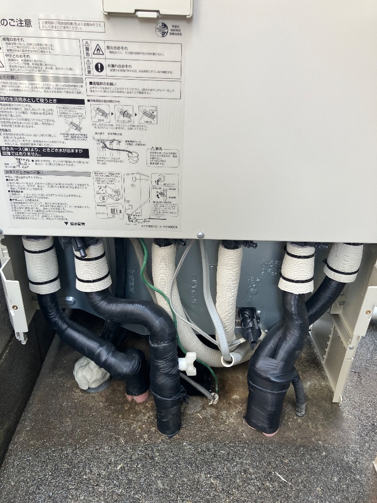 日立エコキュートBHP-TD372からダイキンエコキュートEQA37YFV｜エコキュート交換工事｜埼玉県さいたま市見沼区御蔵｜