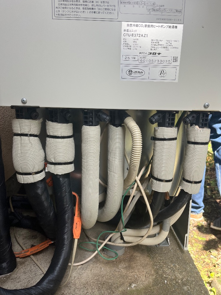 東芝エコキュートHWH-FB370WCTからコロナエコキュートCHP-E372AZ1｜エコキュート交換工事｜栃木県宇都宮市清原台