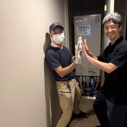 三菱エコキュートSRT-HPT30WD5から三菱エコキュートSRT-W306D-2｜エコキュート交換工事｜神奈川県川崎市中原区新丸子東｜マンション｜パークシティ武蔵小杉ザグランドウイングタワー