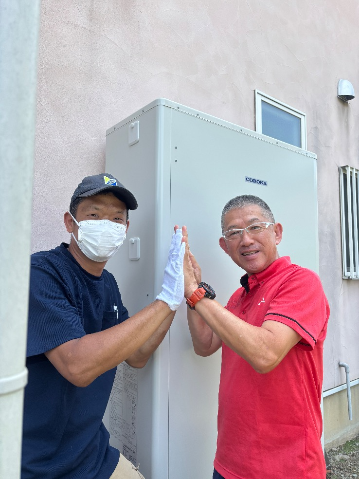 コロナエコキュートCTU-H3024A2からコロナエコキュートCHP-E372AZ1｜エコキュート交換工事｜群馬県前橋市江田町｜山里建設