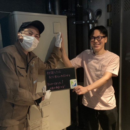 長府エコキュートEHP-3735GPXH-SからダイキンエコキュートEQA37YFV｜エコキュート交換工事｜東京都葛飾区金町｜マンション｜ヴィナシス金町タワーレジデンス