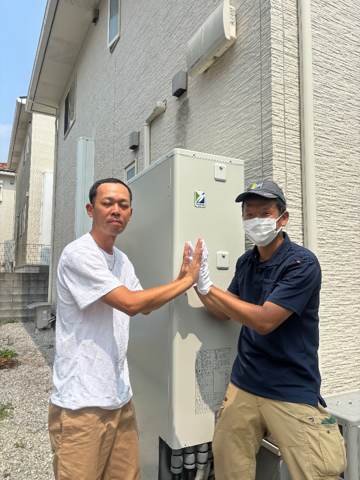 サンデンエコキュートEB-U37QTA6からコロナエコキュートCHP-E372AZ1｜エコキュート交換工事｜千葉県市原市国分寺台中央