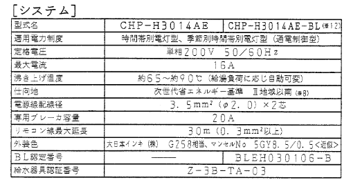 コロナCHP-H3014AEからエコキュート交換、修理、取替えをご検討の方へ