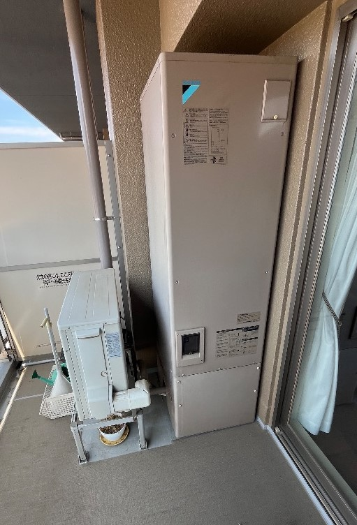 ダイキンエコキュートTU31KFCVからダイキンエコキュートEQA37YFV｜エコキュート交換工事｜東京都東大和市桜が丘｜マンション｜オーベルグランディオ東大和