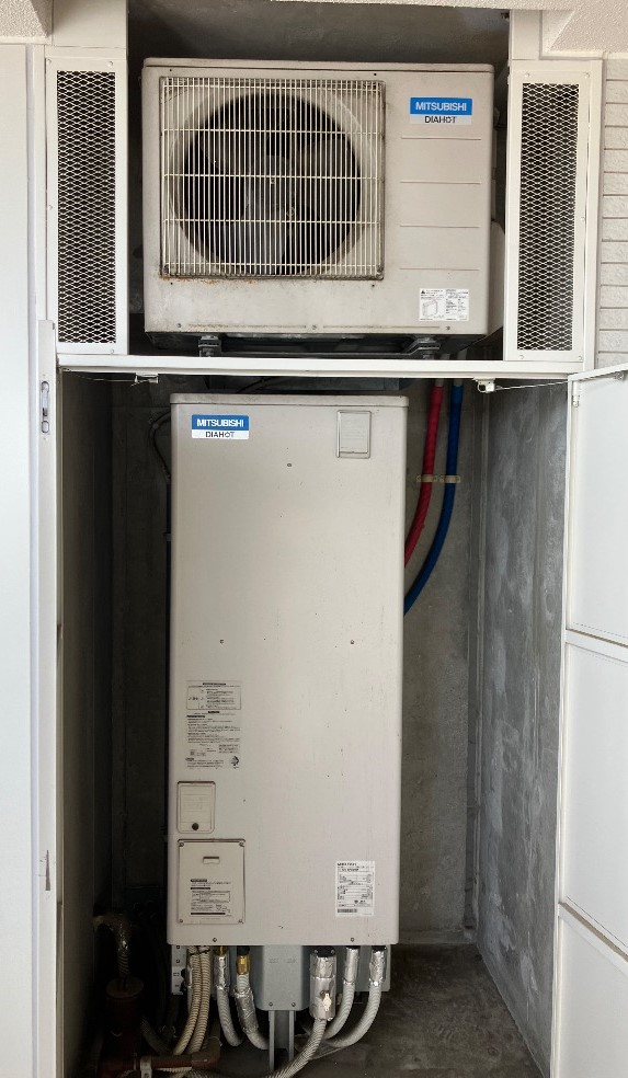 三菱エコキュートSRT-HP30WD5から三菱エコキュートSRT-W306D-2｜エコキュート交換工事｜東京都杉並区高井戸東｜マンション｜ベリスタ高井戸駅前