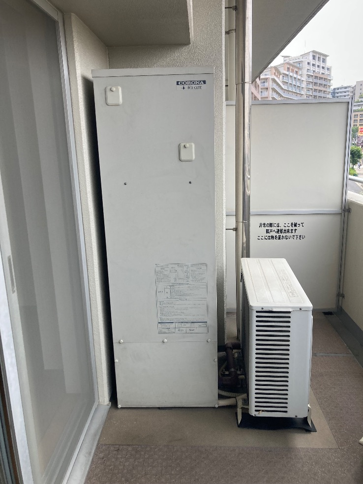 コロナエコキュートCTU-H3014Aから三菱エコキュートSRT-S376｜エコキュート交換工事｜東京都足立区新田｜マンション｜グランスイートハートアイランド 