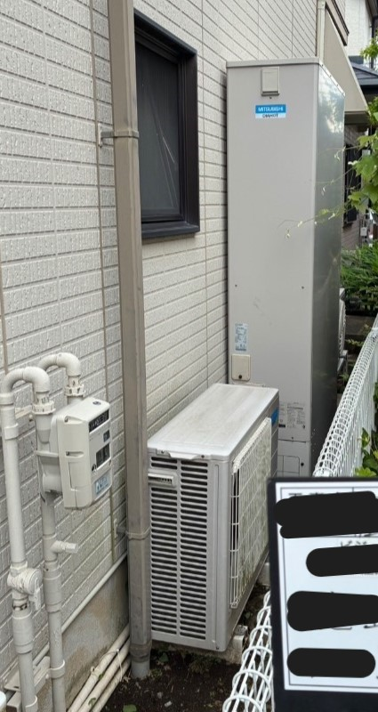 三菱エコキュートSRT-HPT43WUXZ7から三菱エコキュートSRT-S436UZ｜エコキュート交換工事｜神奈川県座間市