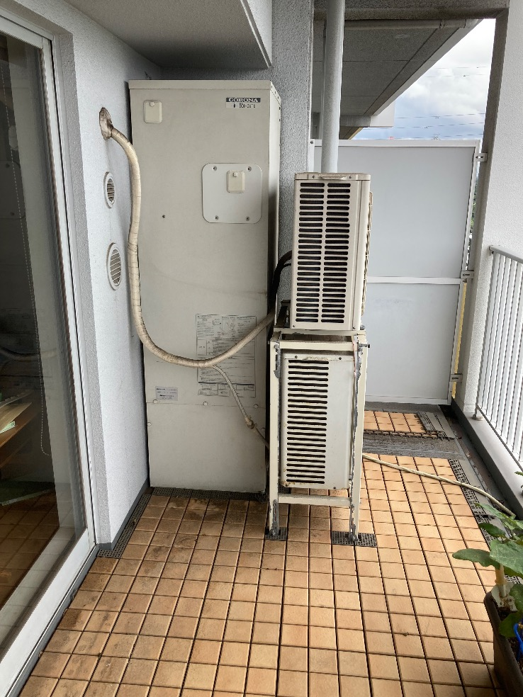 コロナエコキュートCTU-H3014AMからコロナエコキュートCHP-S30AZ1-12｜エコキュート交換工事｜千葉県白井市笹塚｜マンション｜プリスタレジデンス