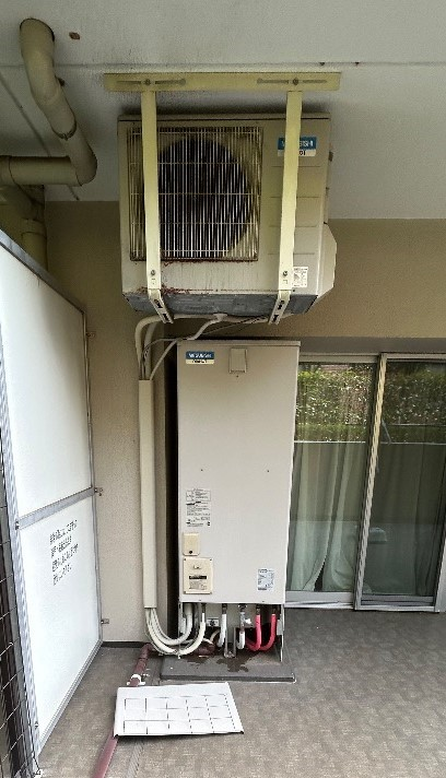三菱エコキュートSRT-HPT37W5から三菱エコキュートSRT-S376｜エコキュート交換工事｜神奈川県横浜市都筑区新栄町｜マンション｜グレーシアパーク仲町台