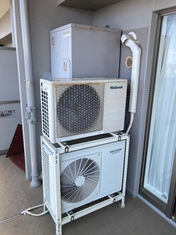 コロナエコキュートCTU-H3014MからコロナエコキュートCHP-S30AZ1-12｜エコキュート交換工事｜埼玉県久喜市桜田｜マンション｜シンフォニーレジデンス