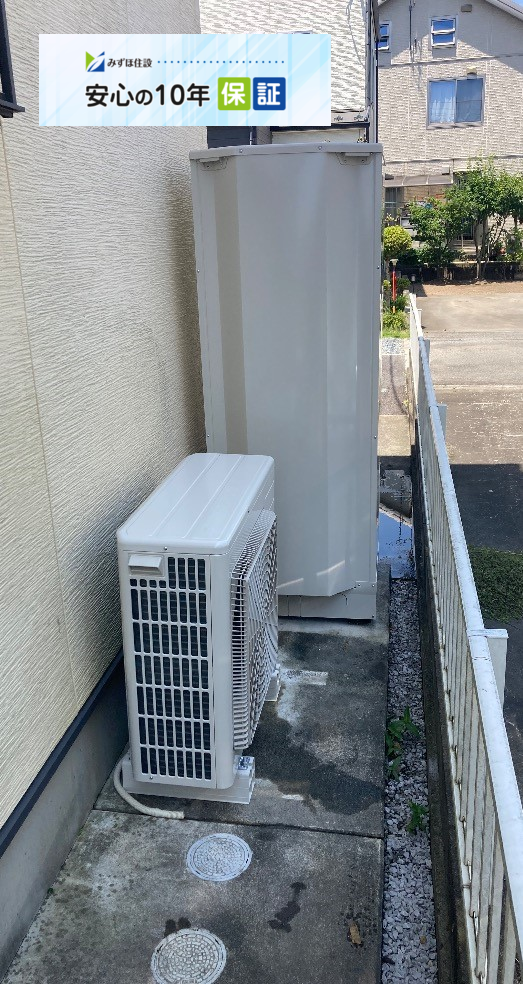 東芝エコキュートHPE-FB464SHTから日立エコキュートBHP-FG37XU｜エコキュート交換工事｜群馬県高崎市冷水町