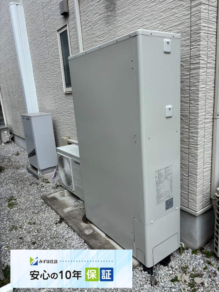 サンデンエコキュートEB-U37QTA6からコロナエコキュートCHP-E372AZ1｜エコキュート交換工事｜千葉県市原市国分寺台中央