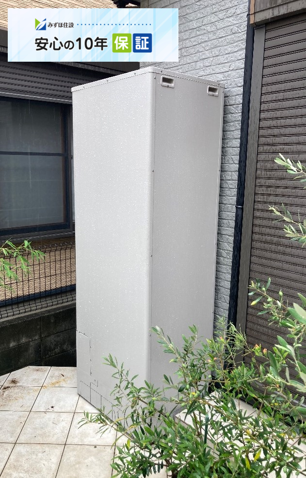 三菱エコキュートSRT-HPT46WU5から三菱エコキュートSRT-S466U｜エコキュート交換工事｜埼玉県さいたま市北区本郷町