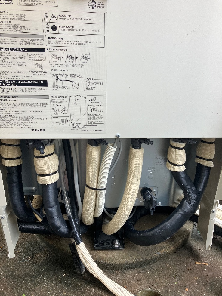 ユパック電気温水器L45SN-5からダイキンエコキュートEQA37YFV｜エコキュート交換工事｜埼玉県鶴ヶ島市上広谷