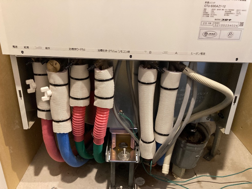 コロナエコキュートCTU-301DA7-12-BLからコロナエコキュートCHP-S30AZ1-12｜エコキュート交換工事｜埼玉県さいたま市さいたま市北区宮原町｜マンション｜パークシティさいたま北アークレジデンス 