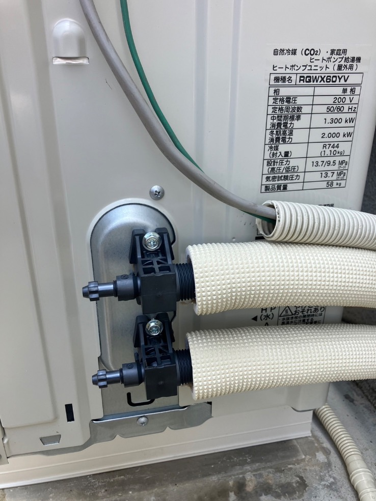ダイキンエコキュートTUN46LFVからダイキンエコキュートEQX46YFV｜エコキュート交換工事｜新潟県新潟市秋葉区｜ハーバーハウス 