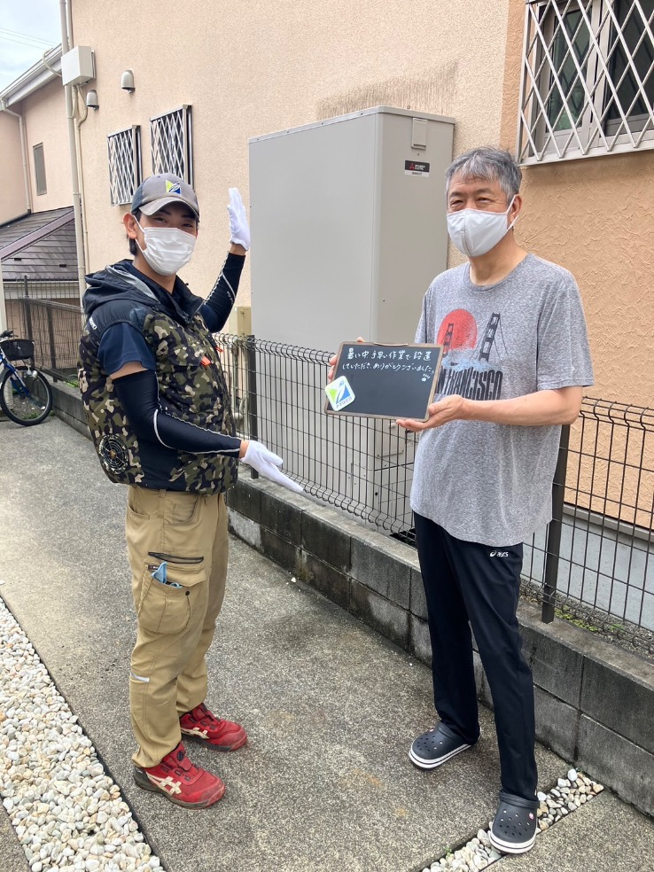 三菱エコキュートSRT-HPT43WUZ7から三菱エコキュートSRT-S376UZ｜エコキュート交換工事｜神奈川県厚木市温水西｜