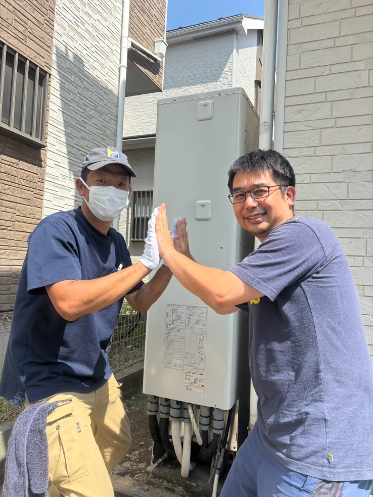 東芝エコキュートHWH-FB371WCTからコロナエコキュートCHP-E372AZ1｜エコキュート交換工事｜埼玉県上尾市瓦葺