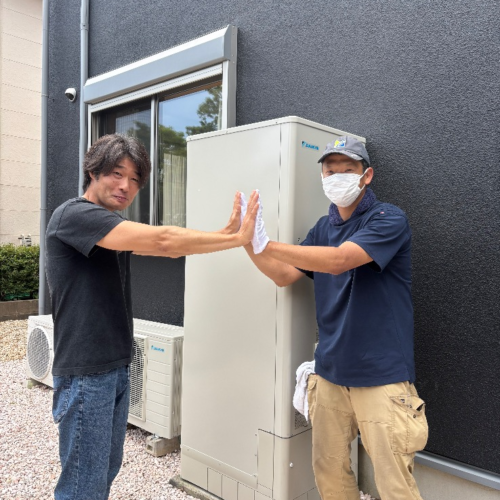 コロナエコキュートCTU-371D1A8からダイキンエコキュートEQA37YFV｜エコキュート交換工事｜茨城県ひたちなか市高野