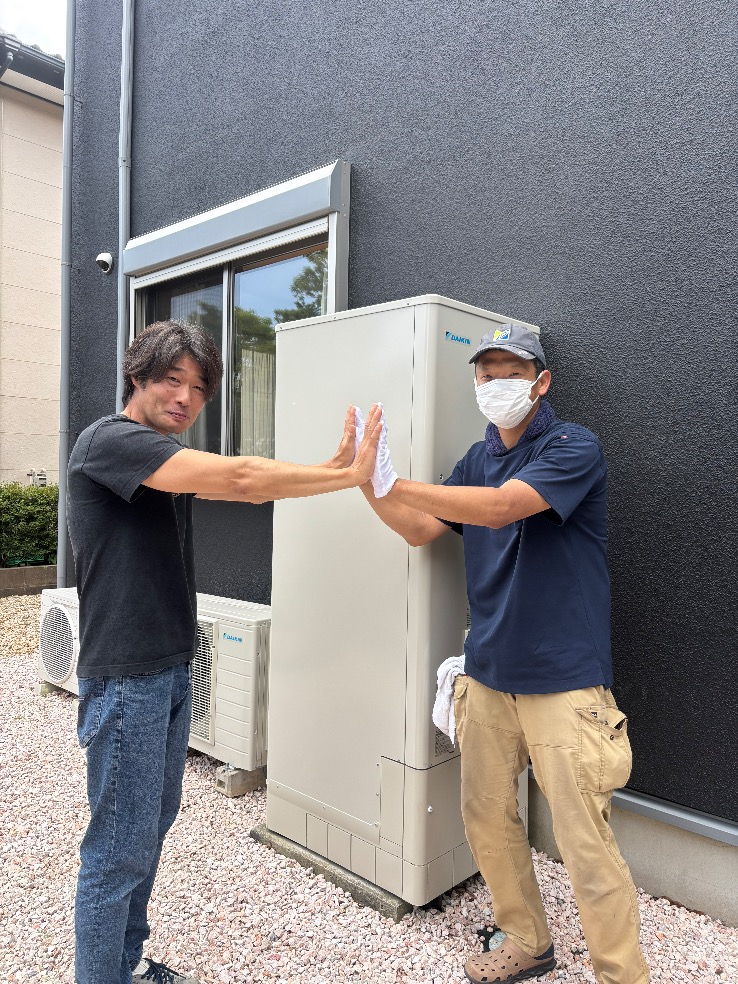 コロナエコキュートCTU-371D1A8からダイキンエコキュートEQA37YFV｜エコキュート交換工事｜茨城県ひたちなか市高野