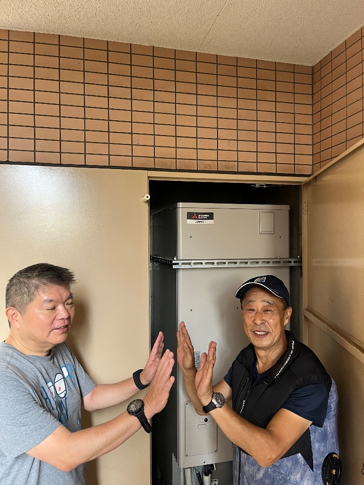 三菱エコキュートSRT-HPT37WD2から三菱エコキュートSRT-S376｜エコキュート交換工事｜千葉県柏市若柴｜マンション｜レーベンハイム柏の葉オルテ