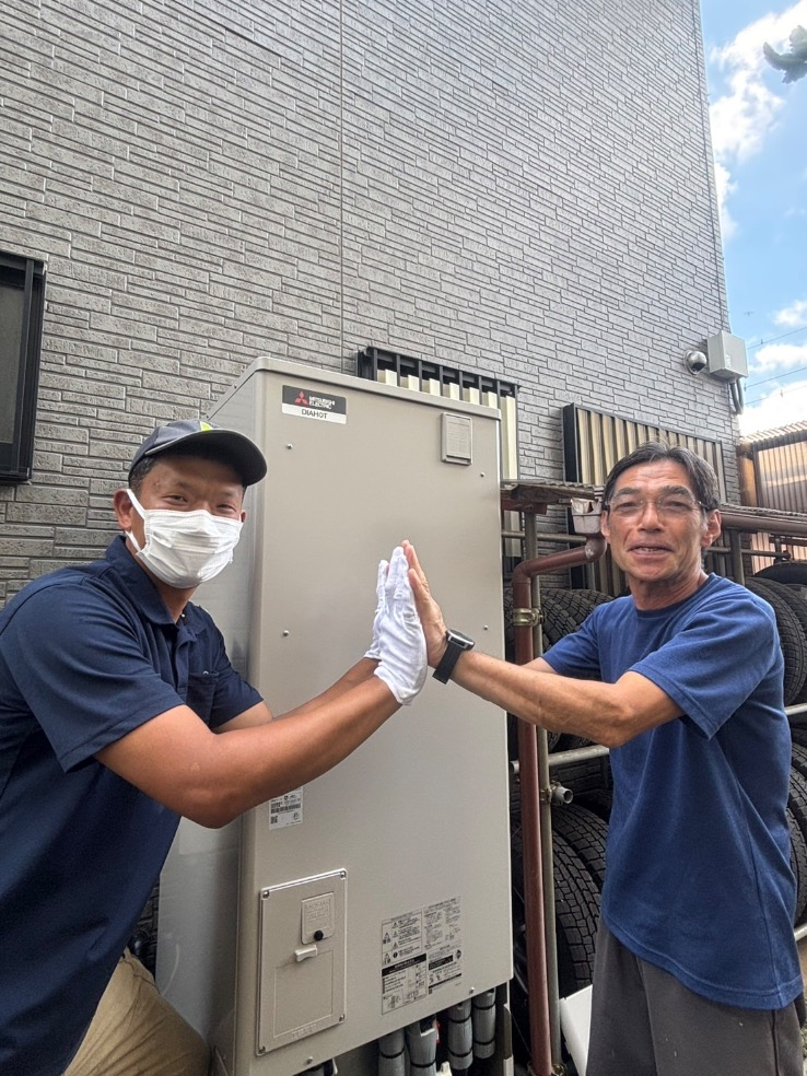 三菱エコキュートSRT-HPT37WX4から三菱エコキュートSRT-S377｜エコキュート交換工事｜茨城県古河市小堤