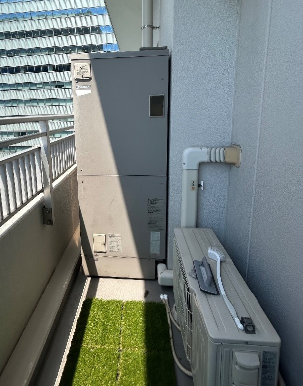 日本キャリア電気温水器HPL-2TFB375RAUから三菱エコキュートSRT-S376｜エコキュート交換工事｜電気温水からエコキュート｜東京都千代田区神田練塀町｜マンション｜パークタワー秋葉原