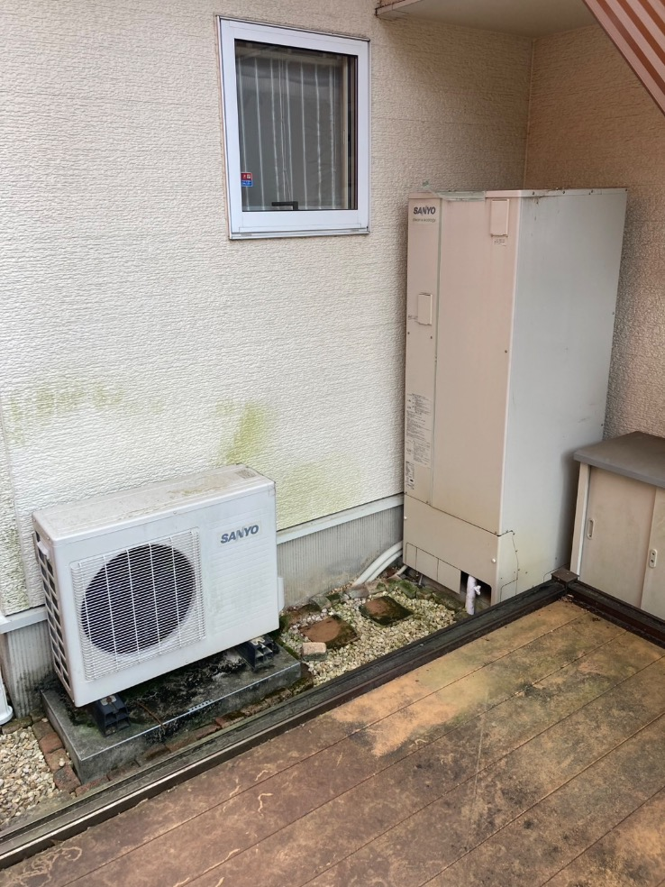 サンヨーエコキュートSHP－T37Mから三菱エコキュートEQX37YFV｜エコキュート交換工事｜東京都八王子市西寺方町