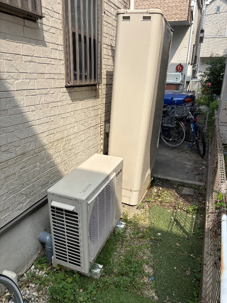 東芝エコキュートHWH-FB371WCTからコロナエコキュートCHP-E372AZ1｜エコキュート交換工事｜埼玉県上尾市瓦葺