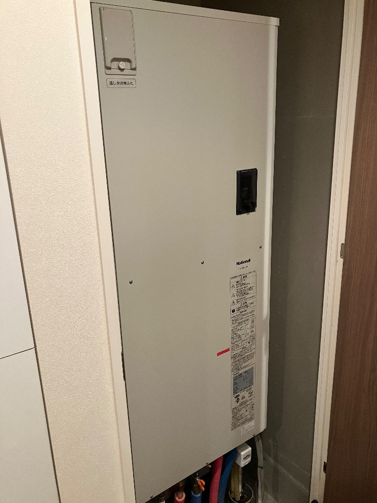 ナショナルエコキュートHE-30C1QMから三菱エコキュートSRT-W306D-2｜エコキュート交換工事｜東京都江東区東雲｜マンション｜キャナルファーストタワー