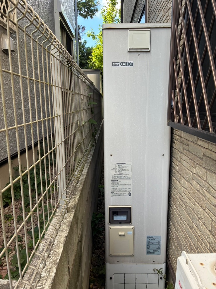 三菱エコキュートSRT-HPT37WZ2から三菱エコキュートSRT-376UZ｜エコキュート交換工事｜千葉県柏市大井