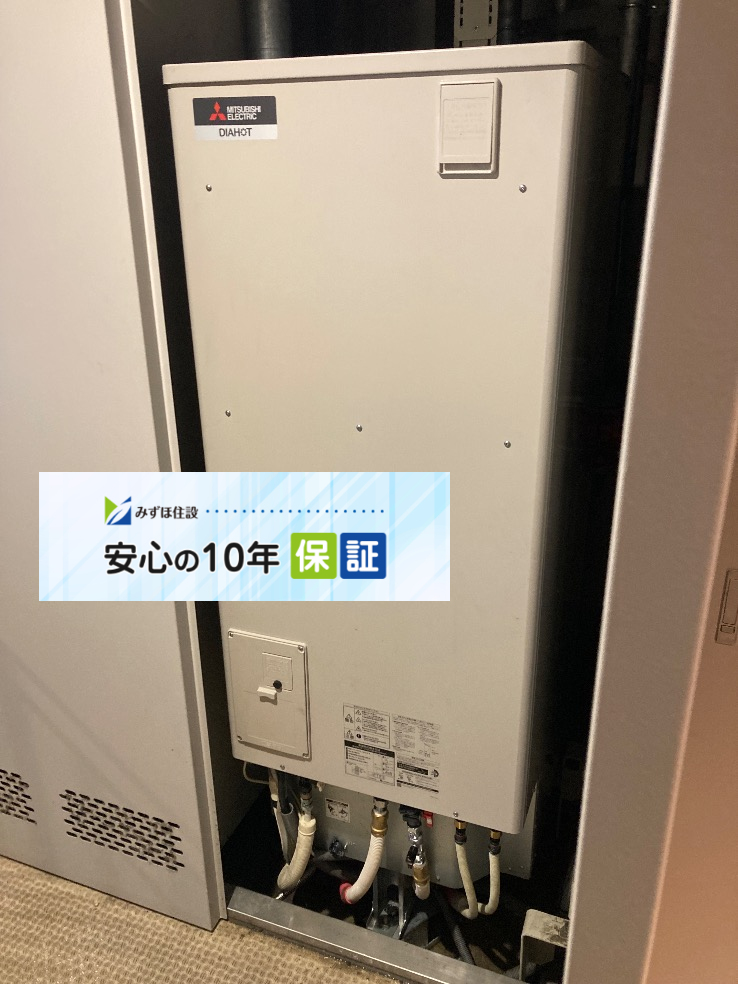 長府エコキュートEHP-3735GPXH-Sから三菱エコキュートSRT-S376｜エコキュート交換工事｜東京都葛飾区金町｜マンション｜ヴィナシス金町