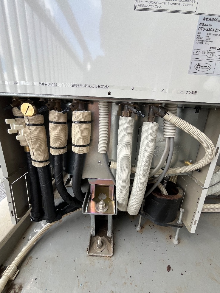 コロナエコキュートCTU-H3014AMからコロナエコキュートCHP-S30AZ1-12｜エコキュート交換工事｜千葉県船橋市上山町｜マンション｜ザ・ガーデンプレミアム船橋