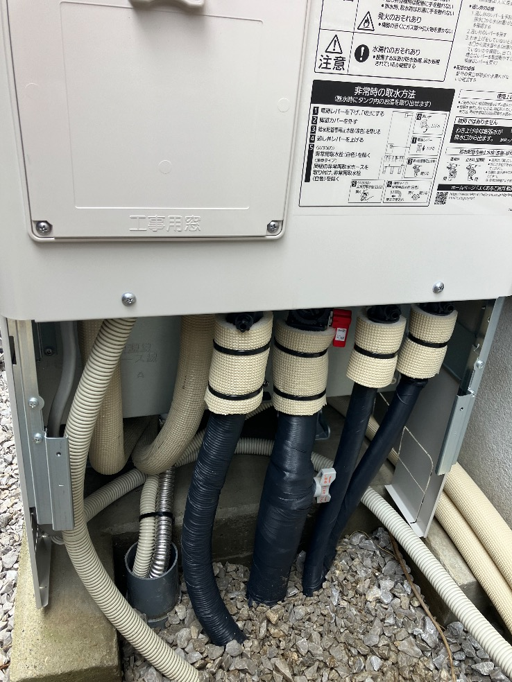 三菱エコキュートSRT-ST37UZから三菱エコキュートSRT-S377UZ｜エコキュート交換工事｜埼玉県深谷市中瀬｜ファイブイズホーム