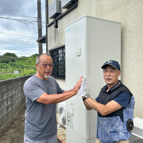 ダイキンエコキュートTUN46MFVEからダイキンエコキュートEQX46YFVE｜エコキュート交換工事｜茨城県北茨城市中郷町足洗
