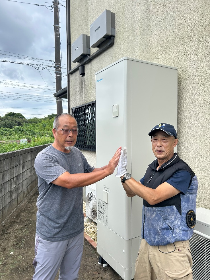 ダイキンエコキュートTUN46MFVEからダイキンエコキュートEQX46YFVE｜エコキュート交換工事｜茨城県北茨城市中郷町足洗