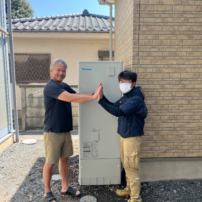 ダイキンエコキュートTU46JFVからダイキンエコキュートEQX37YFV｜エコキュート交換工事｜東京都立川市若葉町