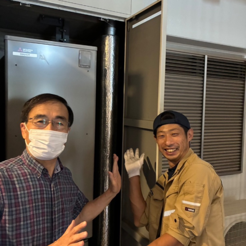 パナソニックエコキュートHE-30C3Qから三菱エコキュートSRT-W306D-2｜エコキュート交換工事｜埼玉県さいたま市南区沼影町｜マンション｜プラウドタワー武蔵浦和ガーデン