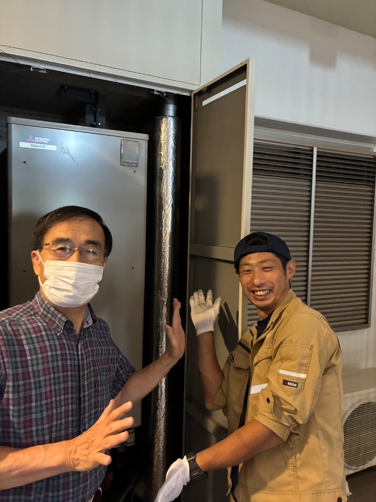 パナソニックエコキュートHE-30C3Qから三菱エコキュートSRT-W306D-2｜エコキュート交換工事｜埼玉県さいたま市南区沼影町｜マンション｜プラウドタワー武蔵浦和ガーデン 