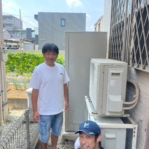 コロナエコキュートCTU-371NA7からダイキンエコキュートEQX37YFV｜エコキュート交換工事｜埼玉県ふじみ野市駒林元町