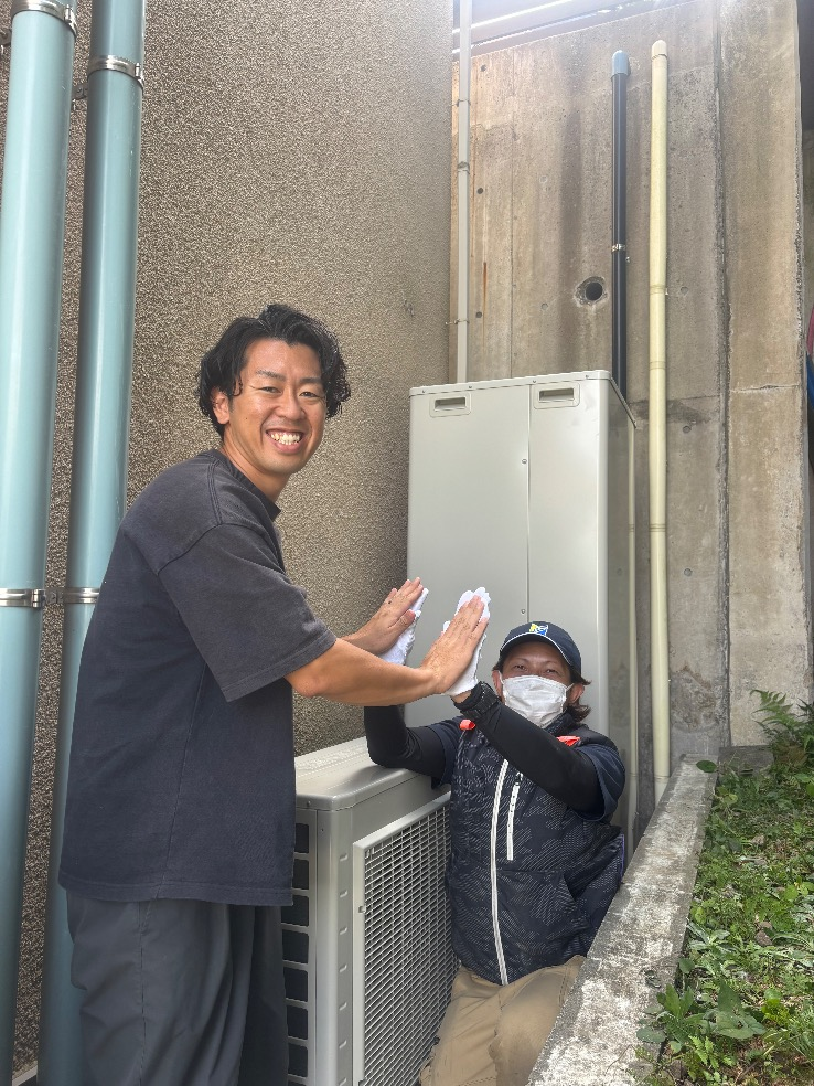 ダイキンエコキュートTUK37KFCVからダイキンエコキュートEQX37YFV｜エコキュート交換工事｜神奈川県三浦郡葉山町堀内