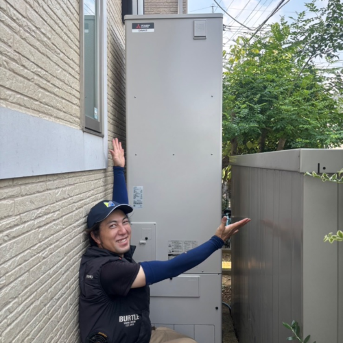 三菱エコキュートSRT-HPT46WX7から三菱エコキュートSRT-S466｜エコキュート交換工事｜埼玉県春日部市花積｜