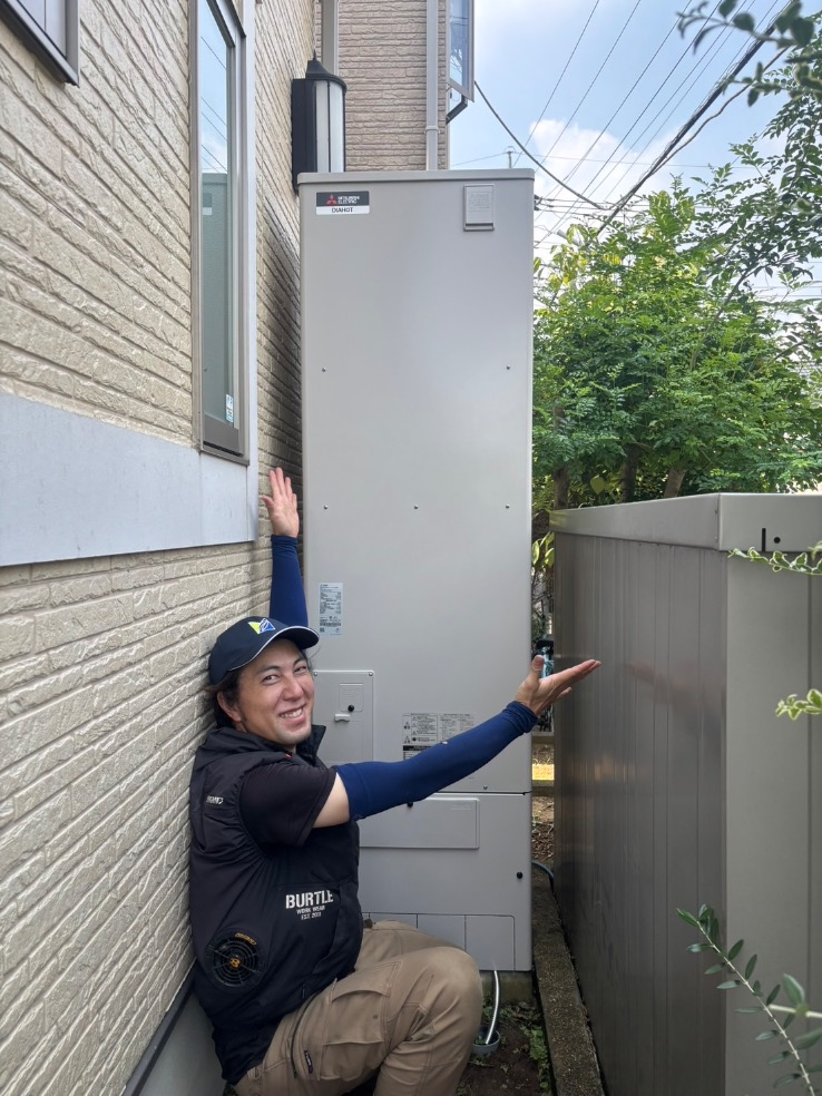 三菱エコキュートSRT-HPT46WX7から三菱エコキュートSRT-S466｜エコキュート交換工事｜埼玉県春日部市花積｜