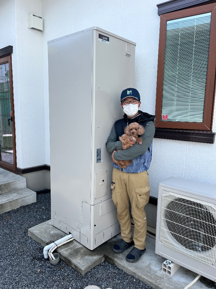 三菱エコキュートSRT-HPT46W8から三菱エコキュートSRT-S466｜エコキュート交換工事｜東京都武蔵村山市岸