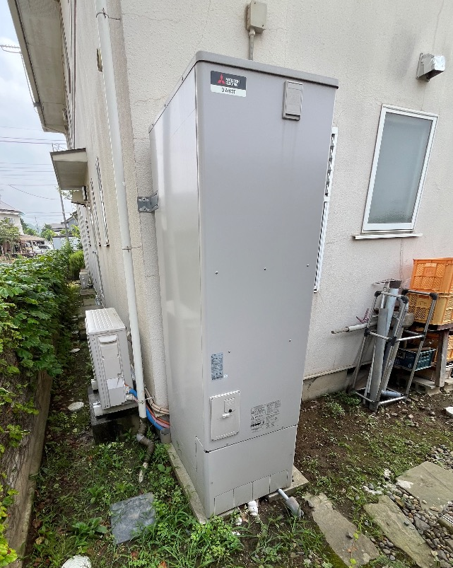 三菱エコキュートSRT-WT464から三菱エコキュートSRT-S376｜エコキュート交換工事｜茨城県常陸大宮市富岡｜ 